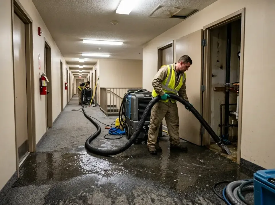 multi-unit-apartment-hallway-f-005 — frequently asked questions, Emergency Burst Pipe Water Extraction & Removal in St. Rose…